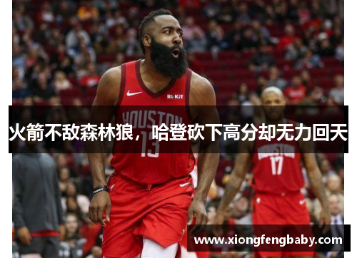 火箭不敌森林狼，哈登砍下高分却无力回天